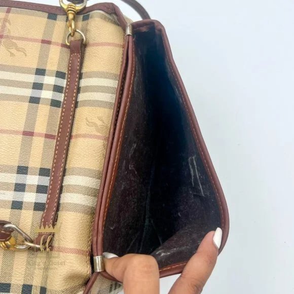 BURBERRY HAYMARKET CROSSBODY BAG - Picture 7 of 12